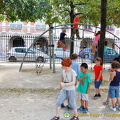 Kids playground in the Place des Vosges